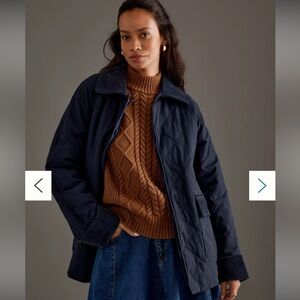 Women's Navy Quilted Jacket